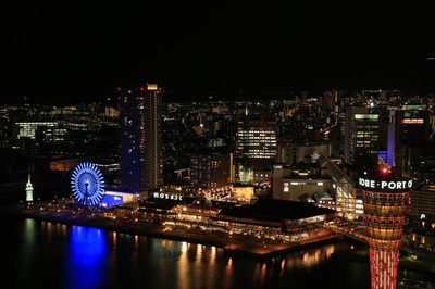 モザイク側から見た神戸の夜景 – フリー