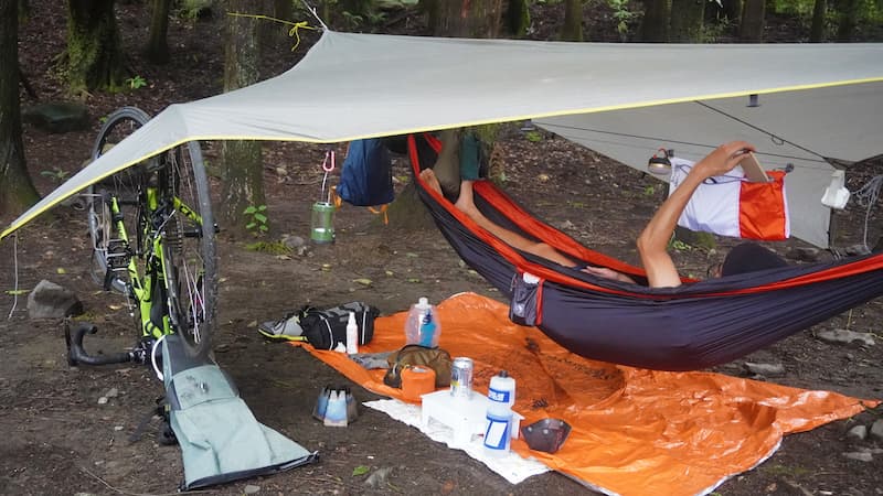 蚊帳付き3WAYハンモックテントT‐outdoorは大人2人でも快適＆ゆったり！Greenfield グリーンフィールド