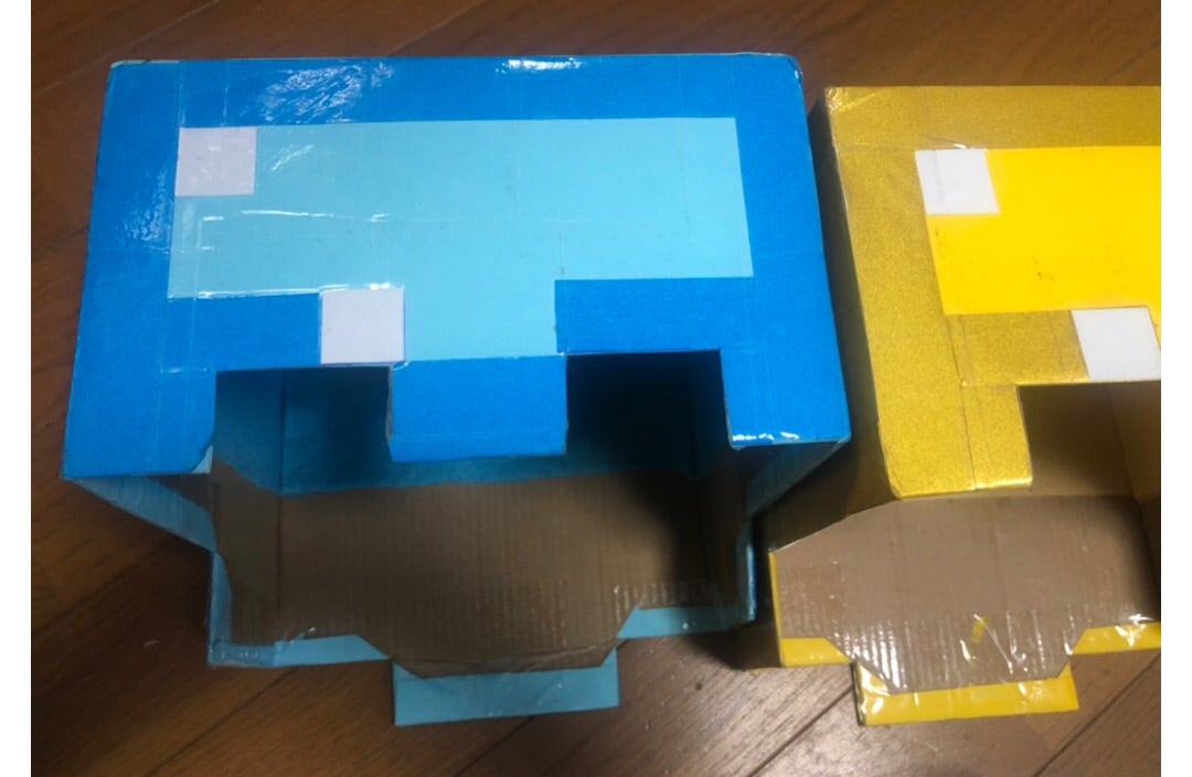 マイクラ工作 ダンボールでハロウィン 仮装 スティーブとゾンビを作ったよ！ -