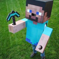 子供のハロウィンおもしろ仮装に！手作りマイクラコスプレ クリーパー・スティーブの作り方 簡単ハロウィンコスチュームアイデア！ハロウィンに手作り衣装で仮装をしよう⑫雪見日和