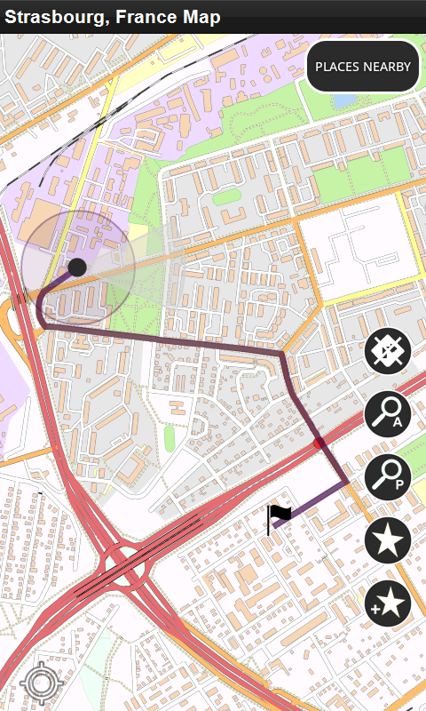 ストラスブールの地図