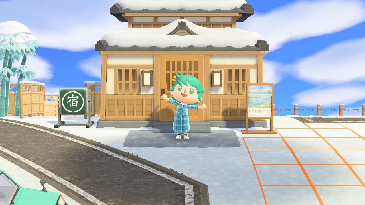 夢番地公開しました！今月限定です🌸 桜舞うくじら島で春を感じてもらえたらいいな🫶 城下町にいくつかお土産もあるので探してみてね！あつ森あつ森和風acnhacnhjapanesestyle