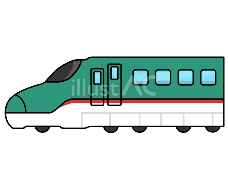 新幹線 イラスト かわいいのイラスト素材