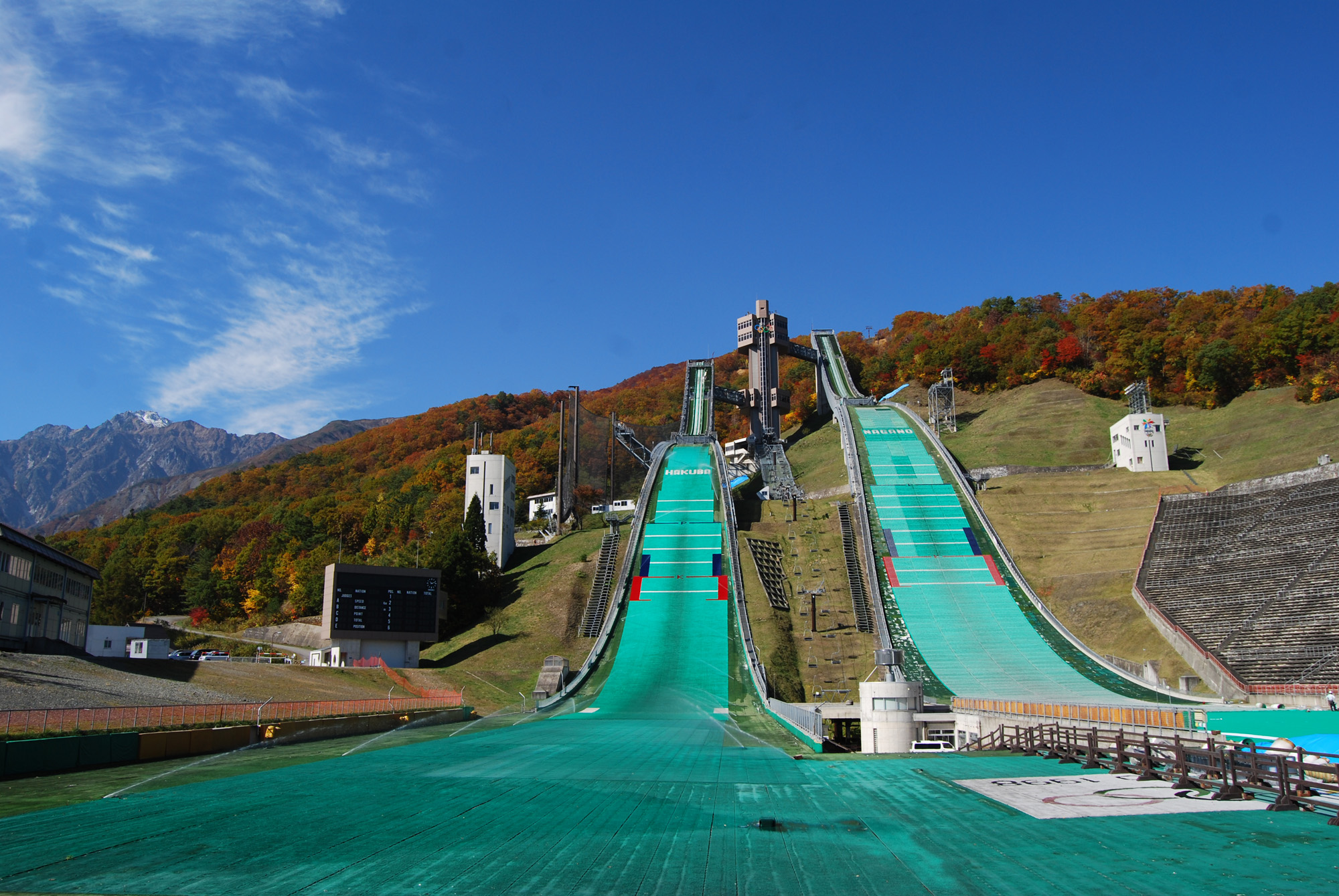 白馬スキージャンプ台にて - yuzuの記