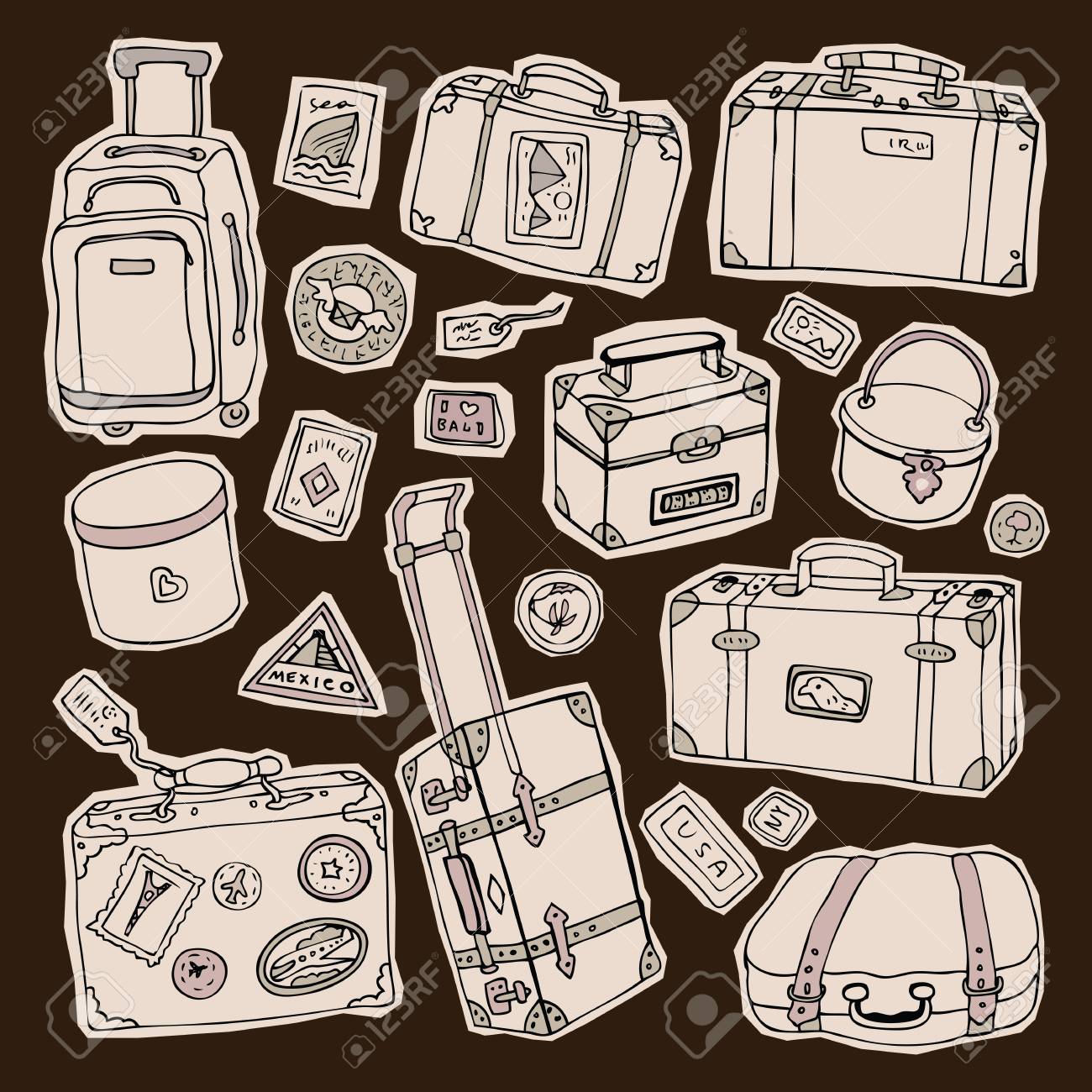 スーツケースイラスト - No: