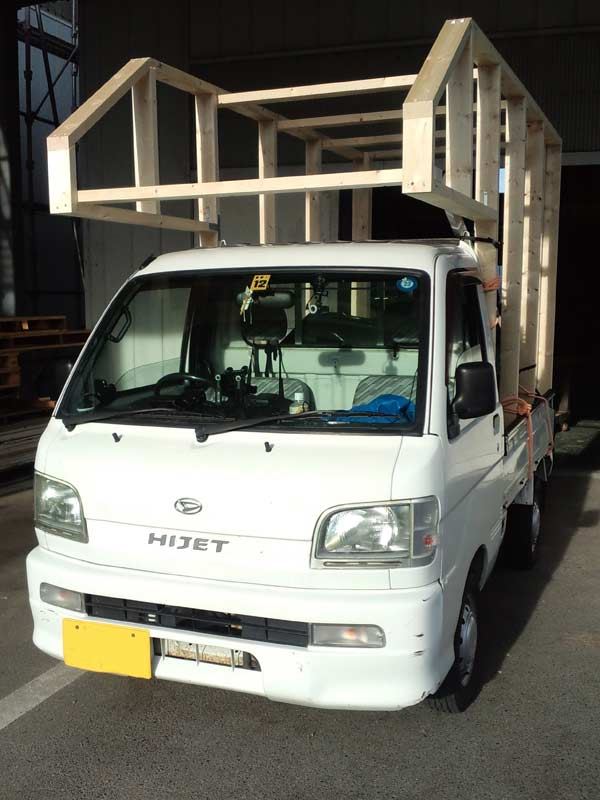 DIY軽トラキャンピングカーづくり１ ２×４材使用簡単骨組みづくりにいがた農耕民族