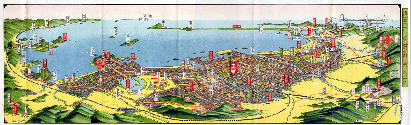福岡県鉄道路線図