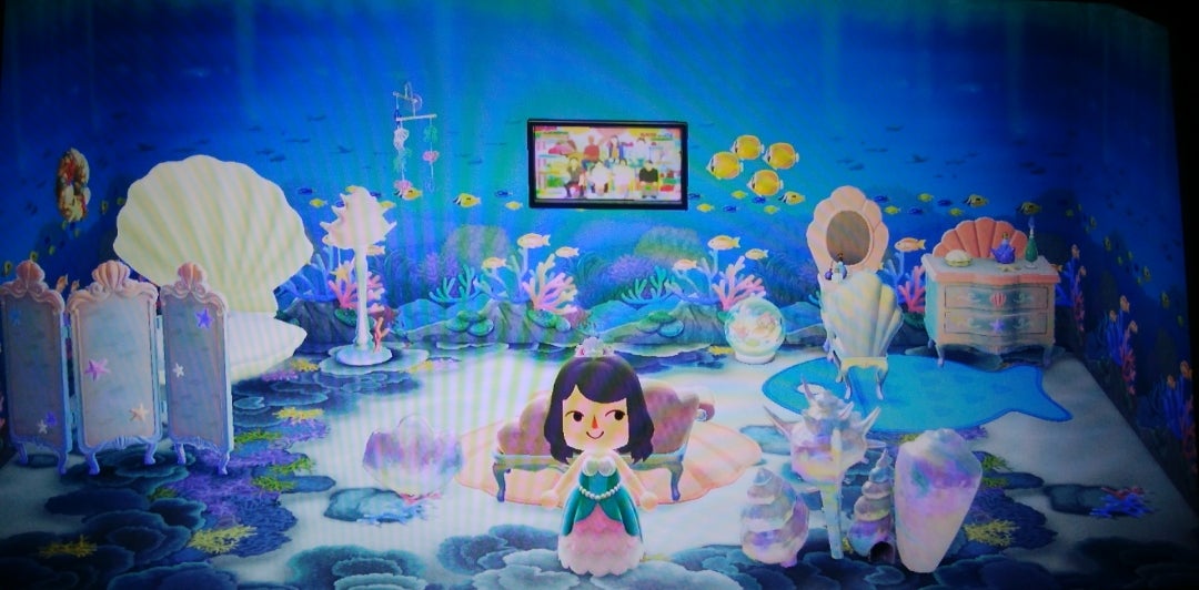 あつ森部屋作り 海の見える田舎のじいちゃん家風レイアウト ルームデザイン