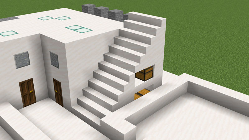 Minecraft 階段ハウスの作り方 - 16ハウス