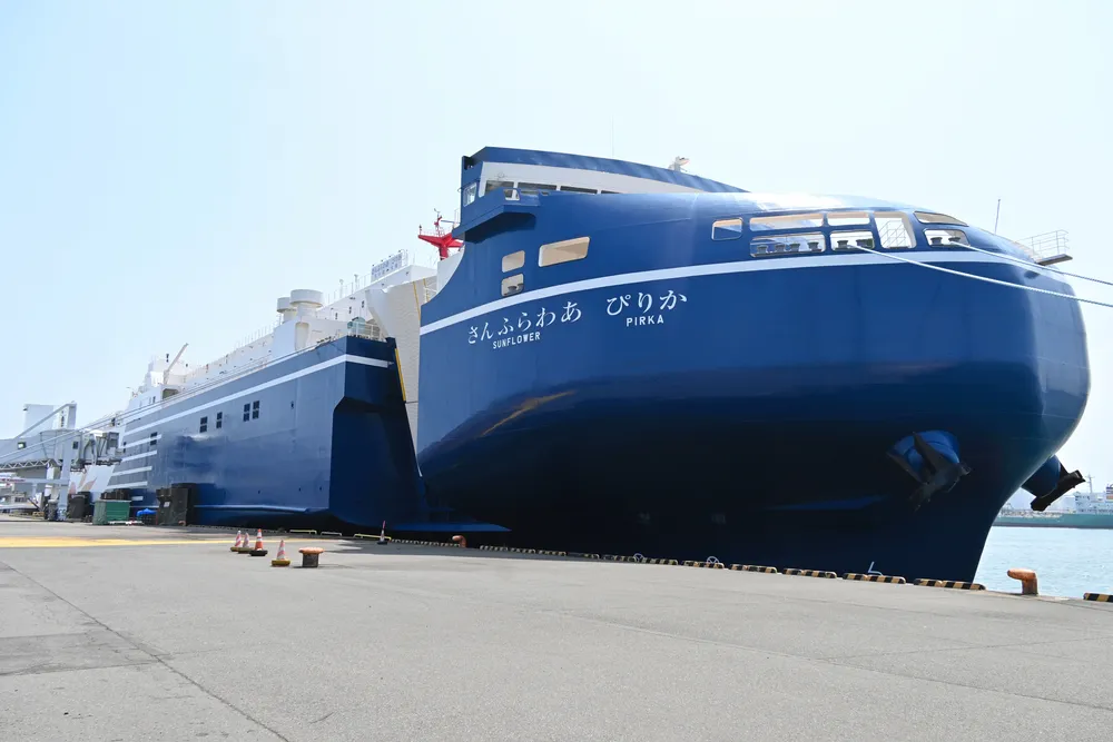 大洗～苫小牧航路のLNG燃料フェリー「さんふらわあ ぴりか」の命名・進水式を実施株式会社商船三井のプレスリリース