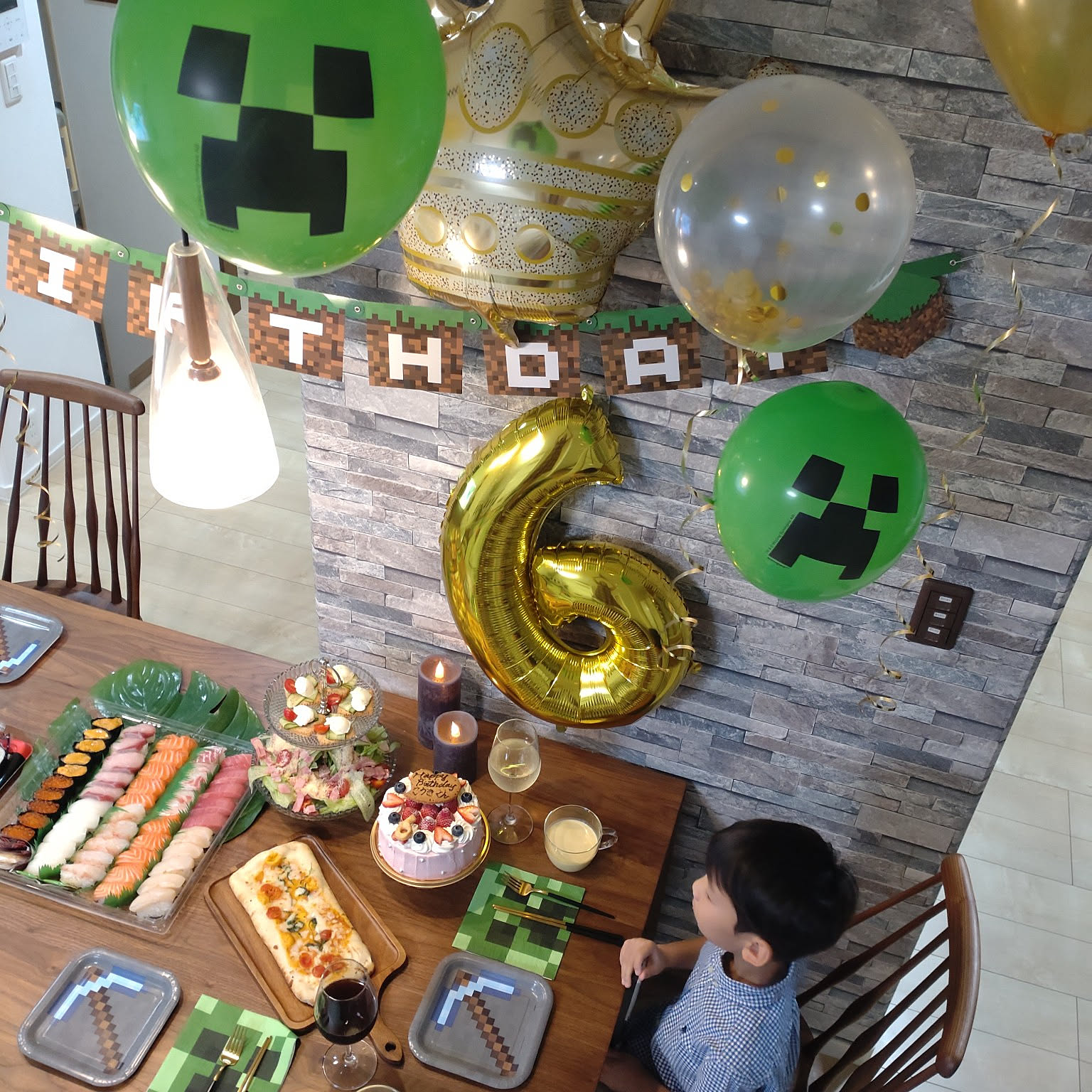 誕生日飾り付け マインクラフトのインテリア実例RoomClip ルームクリップ