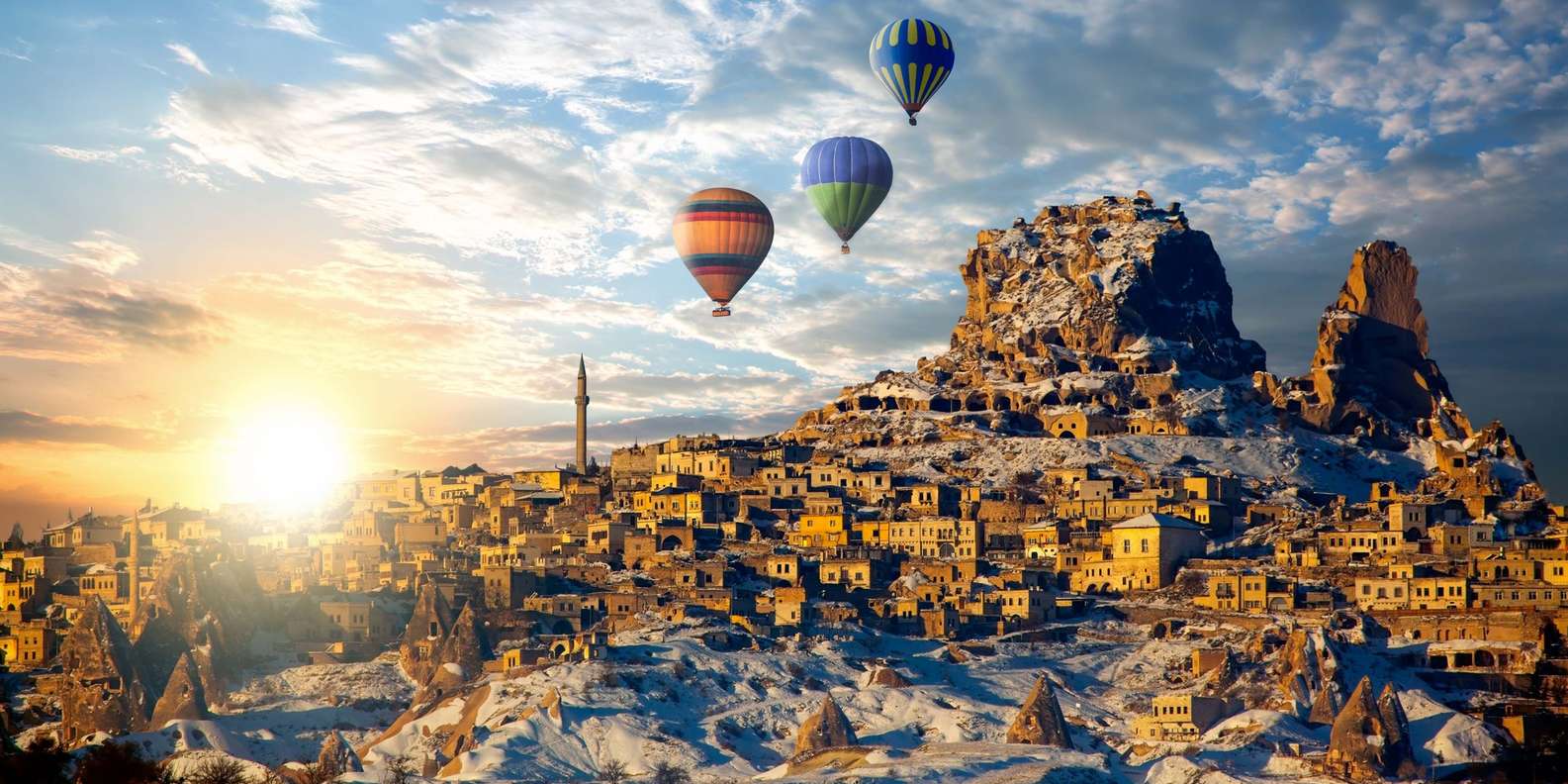 カッパドキア熱気球ツアー・早朝フライト 現地予約トルコ旅行・パムッカレ観光