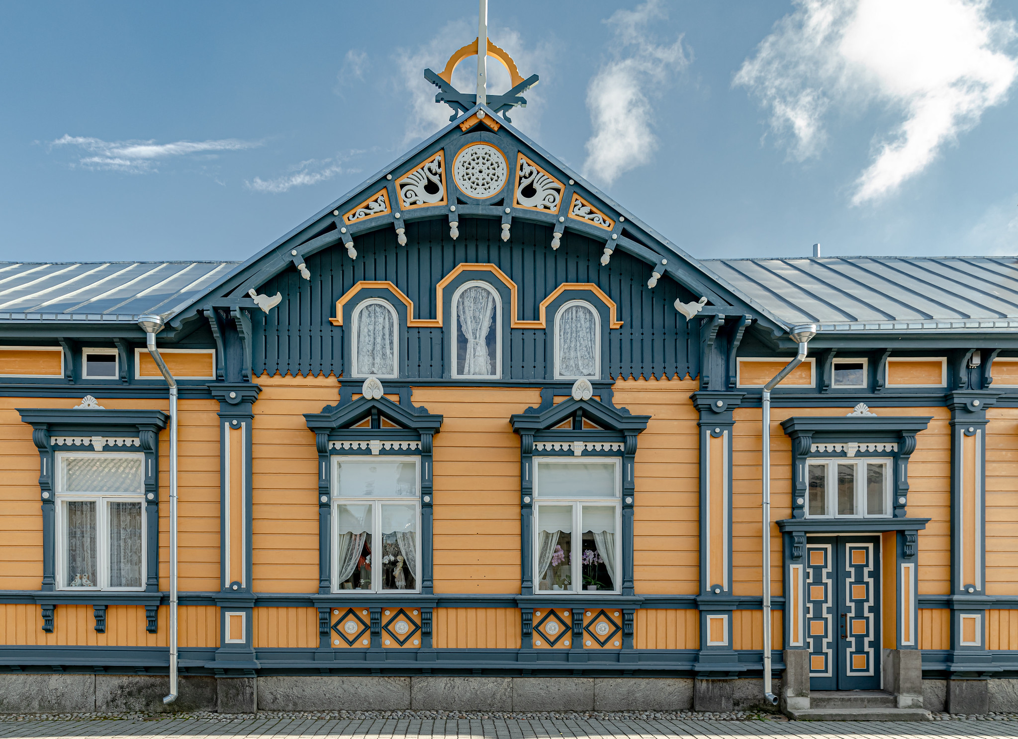 ラウマ旧市街の古い木造住宅の写真素材・画像素材 Image 55419889