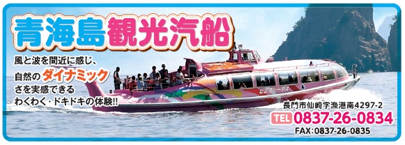 山口県長門市仙崎「人工島沖の青海島観光船」: 山口県・長門市・今が旬