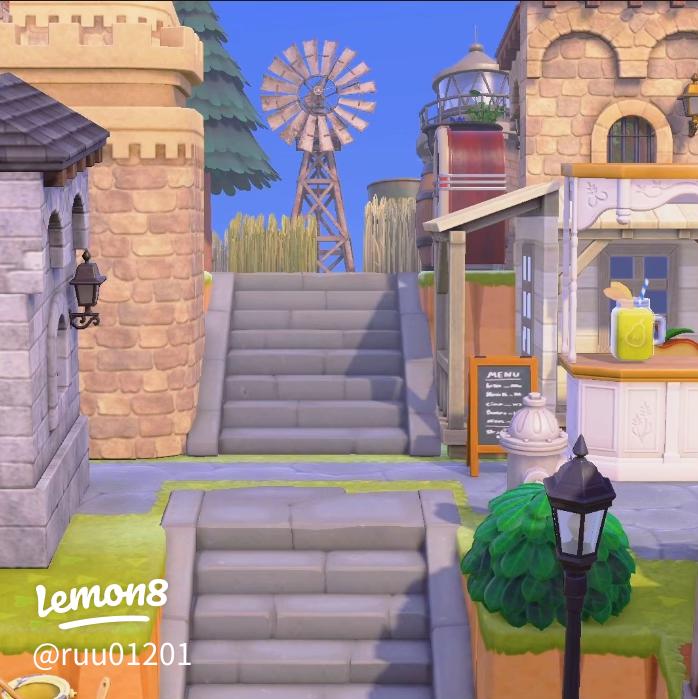 あつ森 ヨーロッパ風の島の入り口レイアウトが素敵すぎる！ -