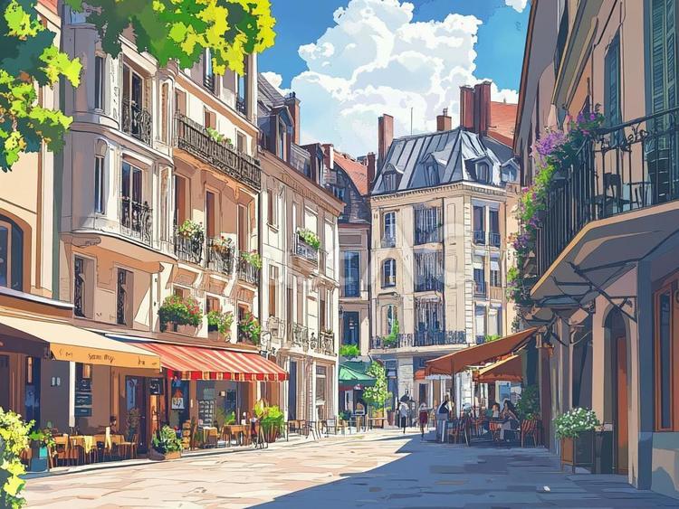 カラフルな街並みポルトポルトガルの写真素材旅パレット