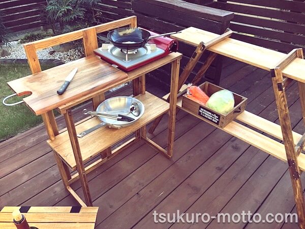 熱いまま置けるアウトドアメッシュローテーブルの作り方。初心者でもかんたんDIY - コラムWOMO