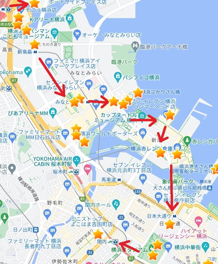 アクセス横浜赤レンガ倉庫