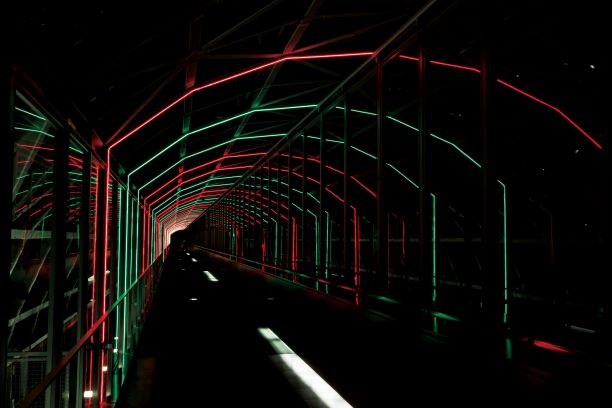 京都駅ビル 東広場ライトアップ 光の和絵巻