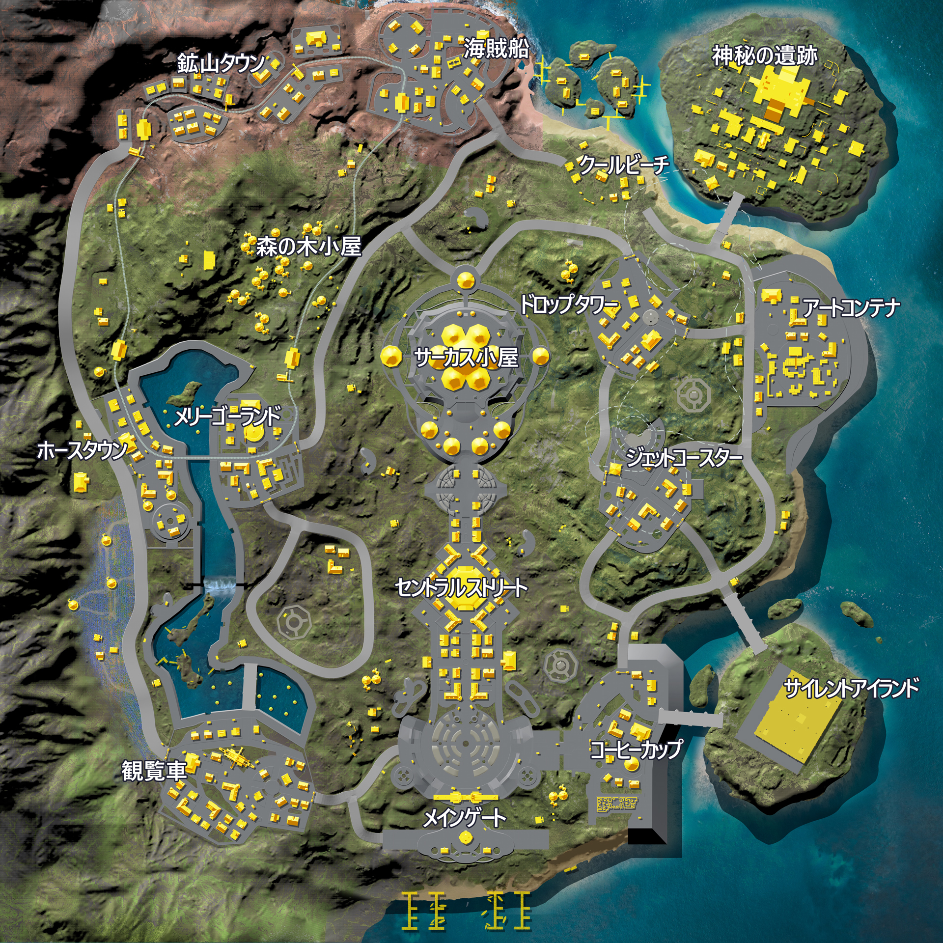 園内マップコレクション横浜ドリームランドファンクラブ