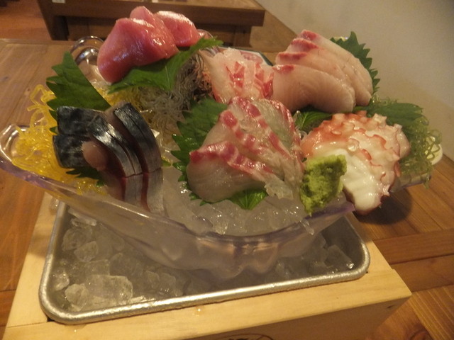 玉手箱 刺身盛り合わせ がお薦め！』by ふくろう。 :