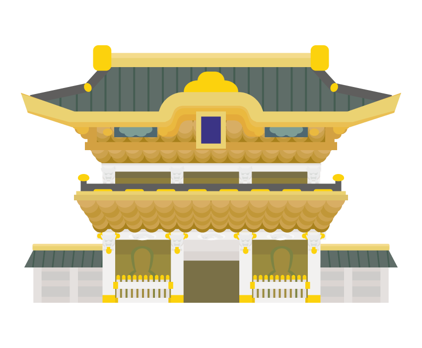 日光東照宮 シンプルのイラスト素材98734213- PIXTA