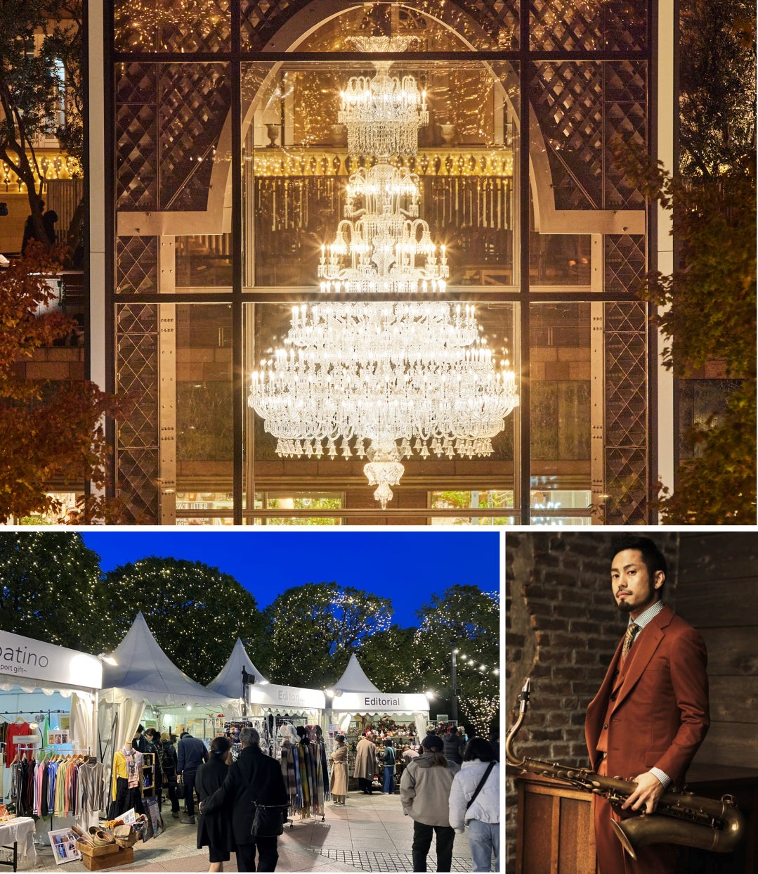 恵比寿ガーデンプレイス イルミネーション2022WORKS株式会社グリーンディスプレイ植物を用いてオフィスや商空間をグリーン溢れる空間にデザイン