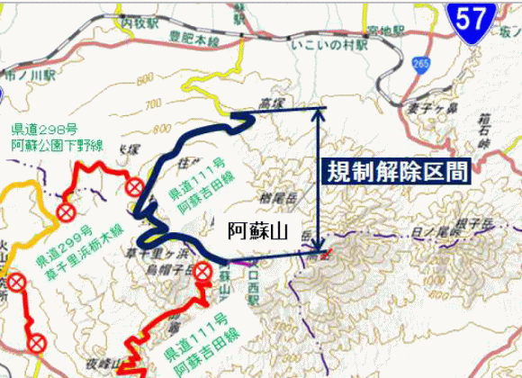 熊本地震・豪雨 立野地区通行止め状況 7月7日現在あそログ