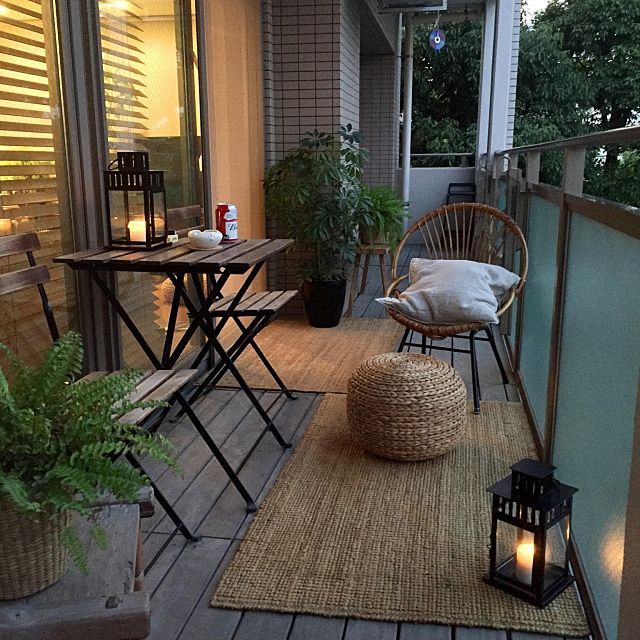 もうリゾートに行かなくていいと思った』自宅におしゃれなリゾート風バルコニーデッキ 横浜市港北区 マンションルーフバルコニー ウッドデッキ-ガーデンハーツ株式会社横浜のウッドデッキ専門施工会社