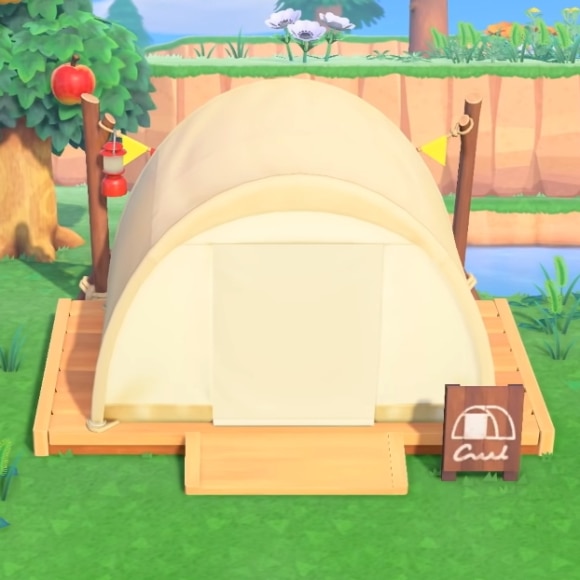 つねきちビーチ前のキャンプサイト Youtubeに新しい動画を投稿しました！💡 謎のこだわりポイント！ ・テント横の低木×サトウキビ＝ちょんまげ・ハニワが歌いながらマシュマロ焼いてるとこ