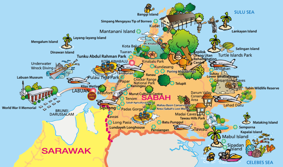 マレー半島地図 - 旅行のとも、ZenTech