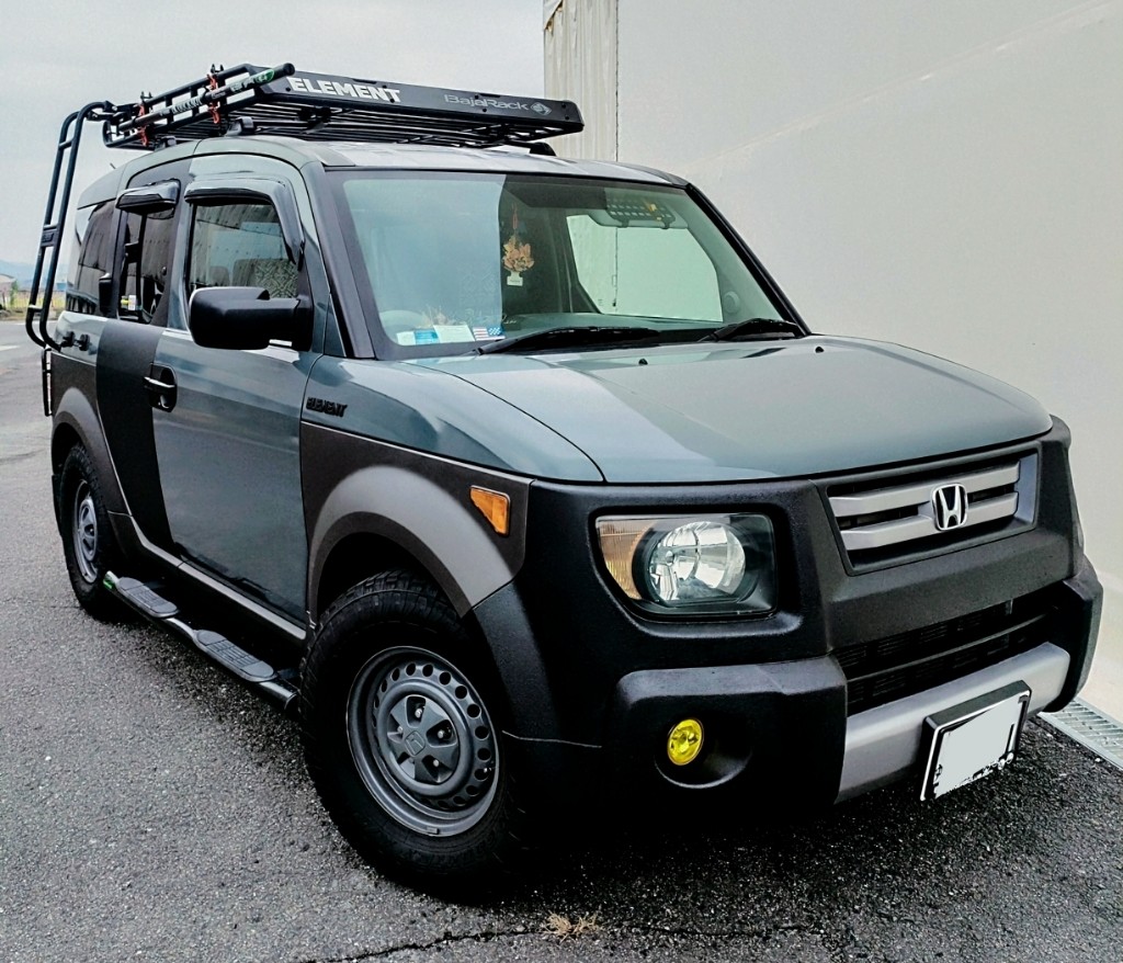 海山川 遊びに行きたくなるワクワクな車 ホンダ エレメント カスタム完成しました🙆‍♂️ホンダhondaエレメントelementsurfing4wd観音開きサンルーフ欲しい希少車customusa逆輸入車outdoorオールペイント暑すぎるあんしんしてください