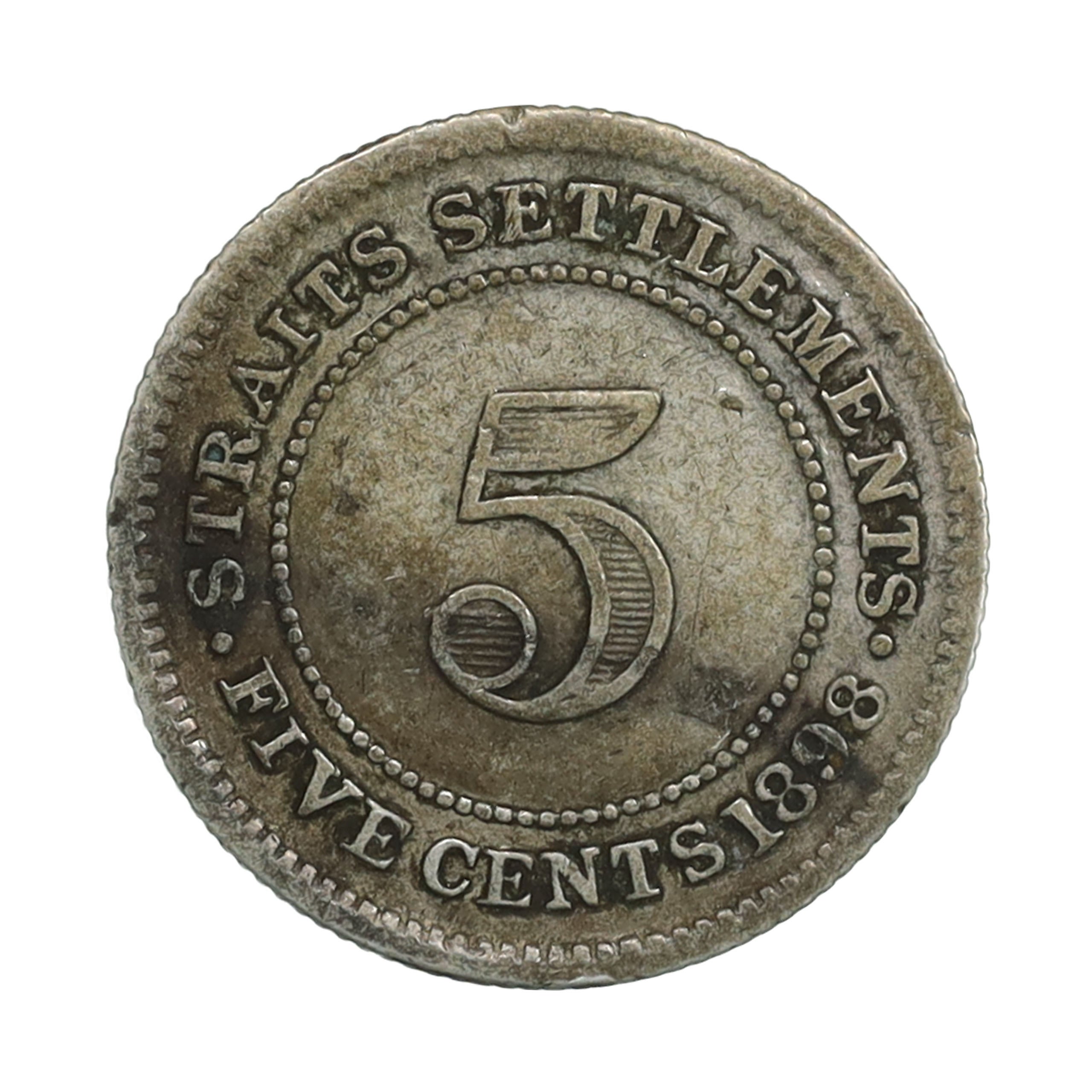 イギリス1901年 ヴィクトリア 海峡植民地 1セント銅貨