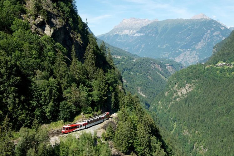 スイスの世界一急勾配の登山鉄道をご紹介します！* 🚂 スイスには、傾斜度48％という世界一急勾配のラックレール