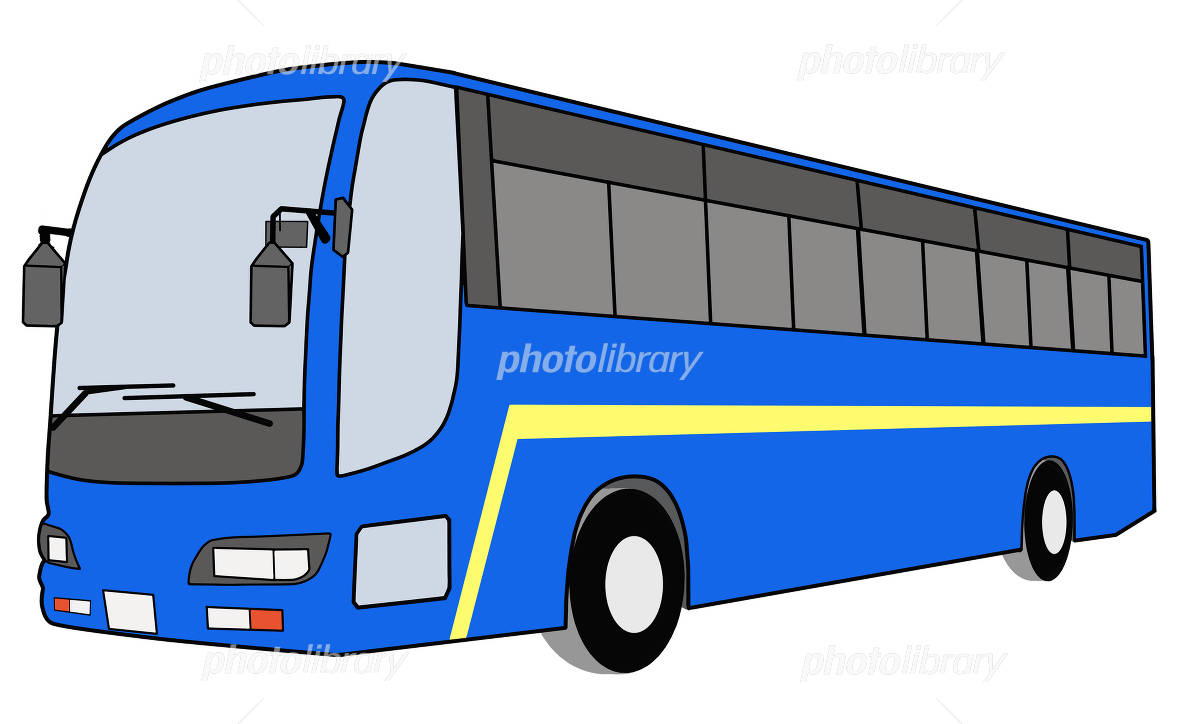 高速バスシルエット イラストの無料ダウンロードサイト「シルエットAC」