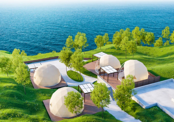 deluxs DOMEテント 直径6mグランピング用品 ドームテントの販売・レンタル deluxs