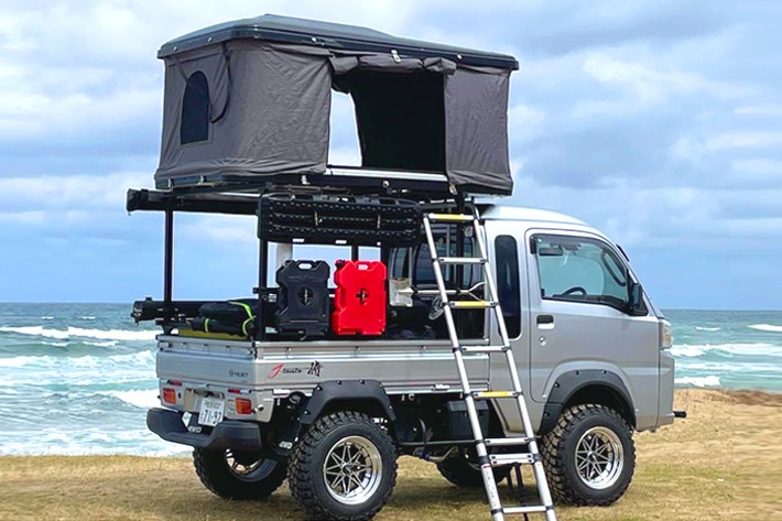 軽トラックの荷台カスタム,ラッピングならランプス