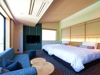 草津温泉 湯畑泉水温泉街の中心地、いきたい所に直ぐいける、全室露天風呂付の素泊まりの宿