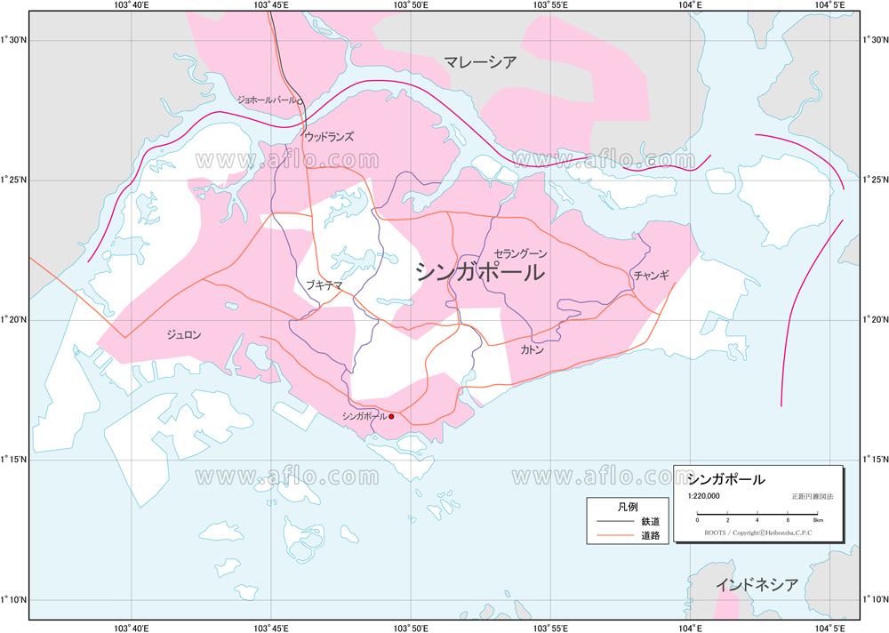 世界地図ポスタータイ~シンガポール – Hotdogger