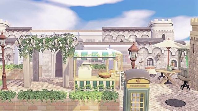 あつ森 島の入り口♡飛行場から案内所への道をおしゃれにレイアウト・島クリエイト - マイミーボックス myme