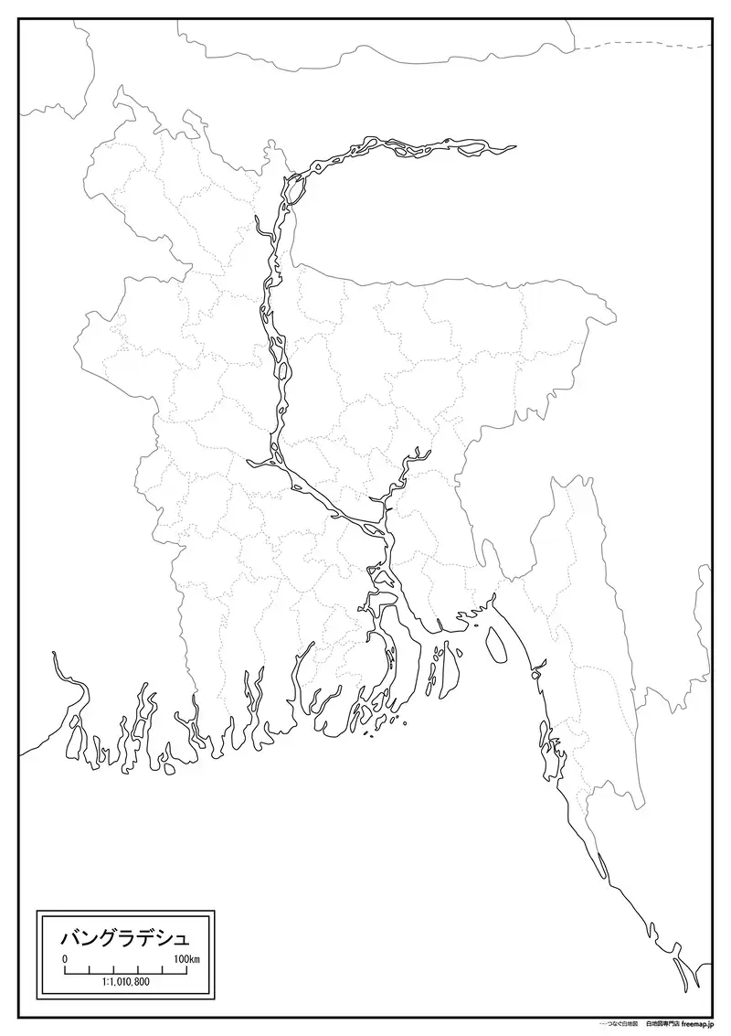 バングラデシュの人口密度マップ : r MapPorn