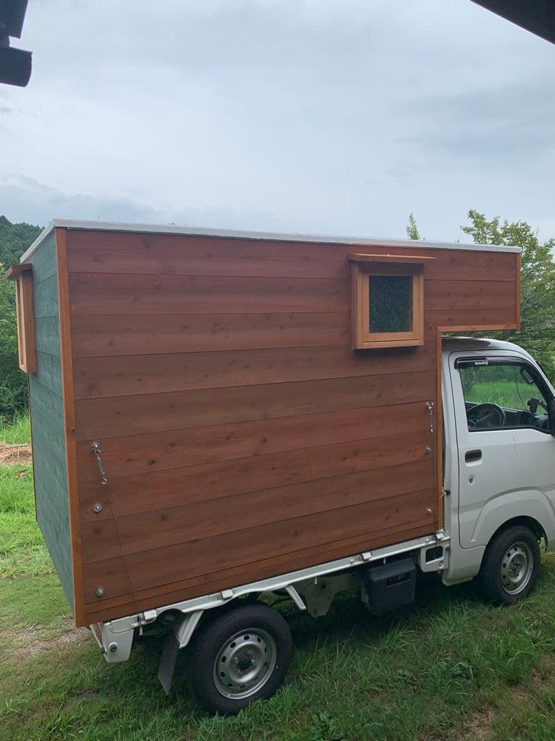 薪ストーブでpizzaを焼く軽トラキャンピングカーの穏やかな1日