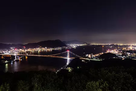 下関 海峡ゆめタワーから関門海峡」の夜景壁紙・写真mikicat
