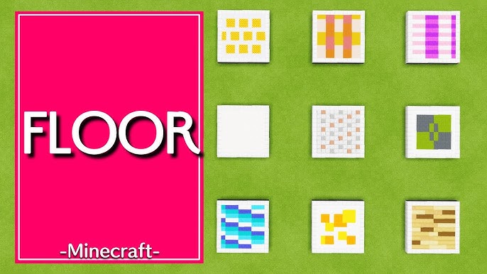 マイクラ 建築講座 おしゃれな床の作り方・コツ＆デザイン集16種 道・内装・広場etcマインクラフト