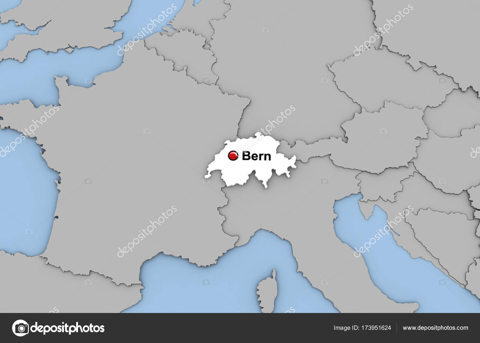 スイス全土マップ