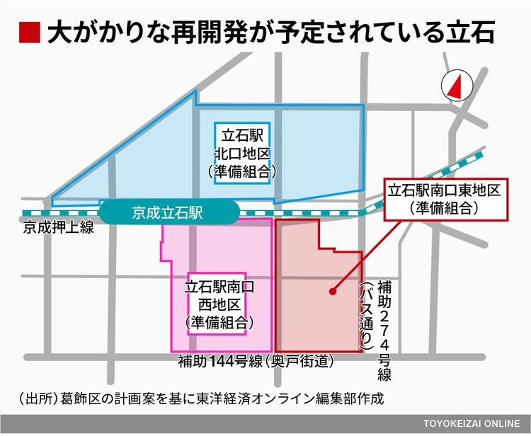 京成押上線 四ツ木駅〜青砥駅間 連続立体交差事業、京成立石駅の工事進捗情報を確認、計画はまだまだ始まったばかり