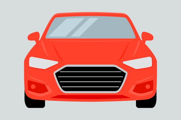 クルマ 自動車 正面