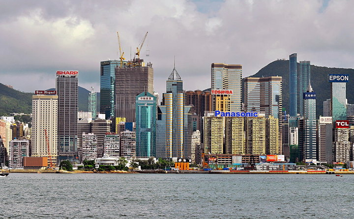 维多利亚港的星光大道图片- 抖音