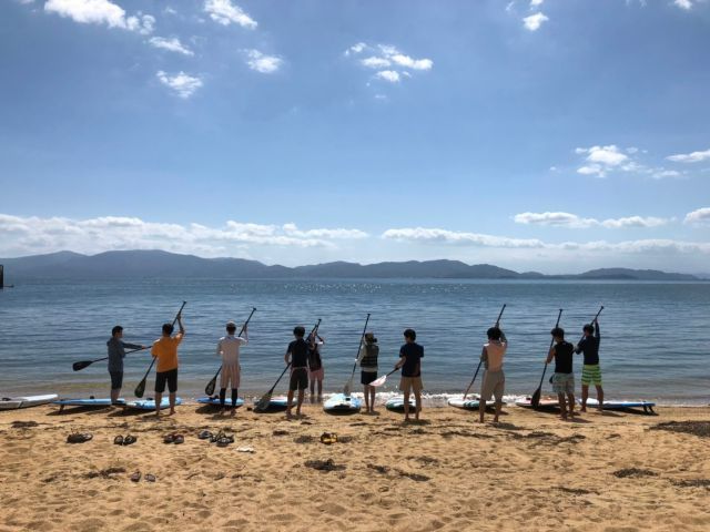 西脇海水浴場 遠浅の砂浜のビーチ 海の家と駐車場 瀬戸内市