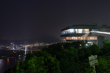 火の山公園の夜景情報 山口県下関市使い道のない風景